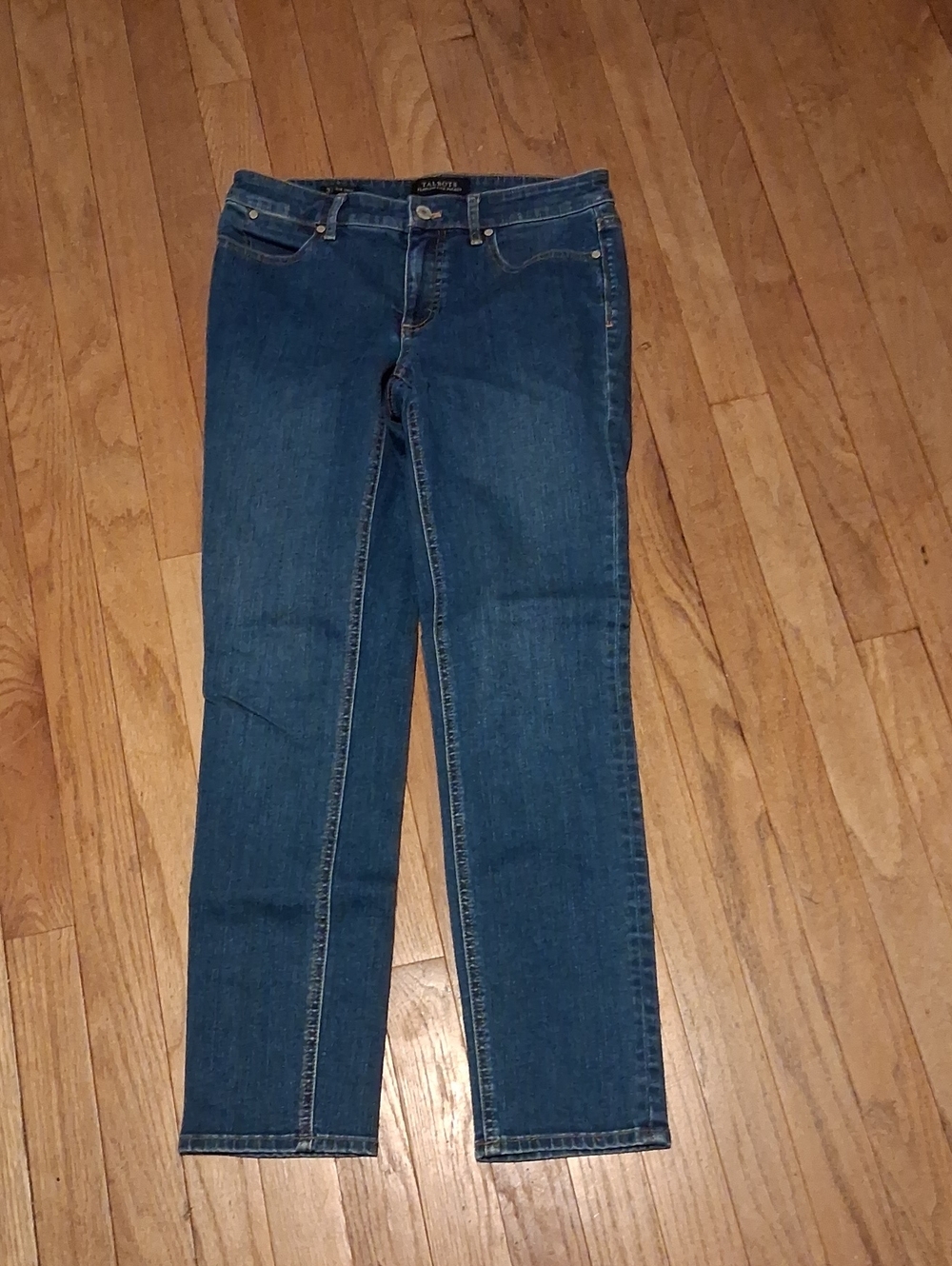 Talbots flawless 5 pocket jeans womens 2 ankle slim fit mid rise like new!!